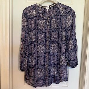 Purple Anthropologie Top Size S
